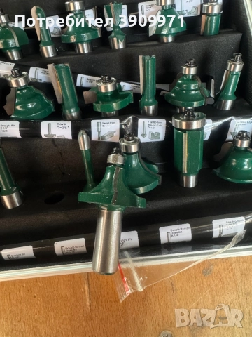 Комплект фрезери за дърво в куфар, снимка 2 - Други инструменти - 52476774