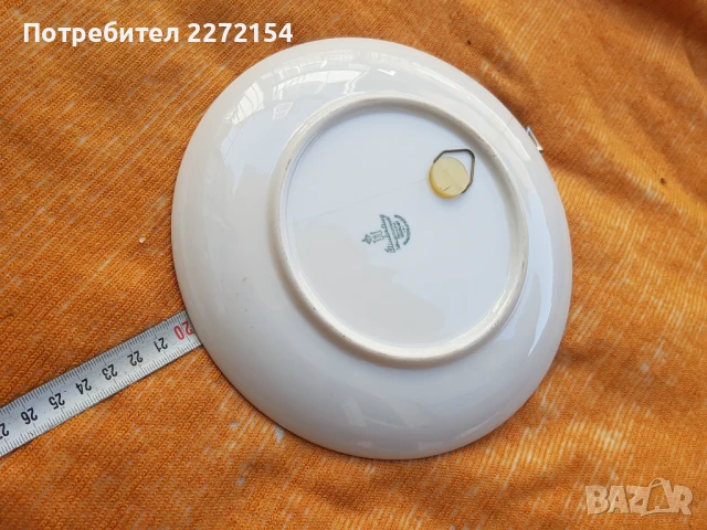 Немска порцеланова чиния , снимка 2 - Антикварни и старинни предмети - 51378906