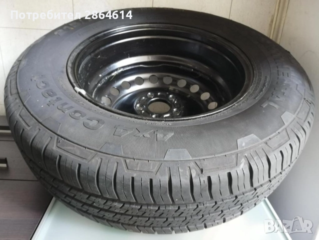 215/75R16 M+S Гума с джанта Continental Contact за SUV 4x4, снимка 9 - Гуми и джанти - 52676548