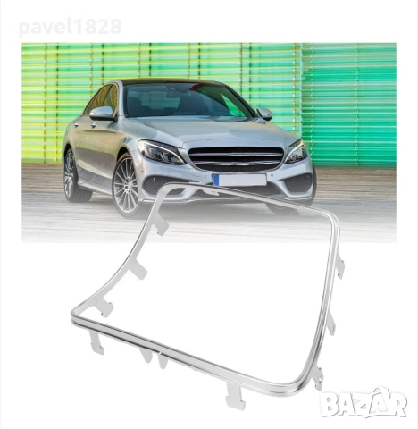 Лайсна на централната конзола, с хромирани детайли,съвместима C-Class w205, 2015-2021g, снимка 8 - Части - 53178924