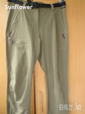 Туристически/къмпинг панталон Bergson, зеленикаво-бежов, размер 42 XL, снимка 5 - Спортни екипи - 51720327