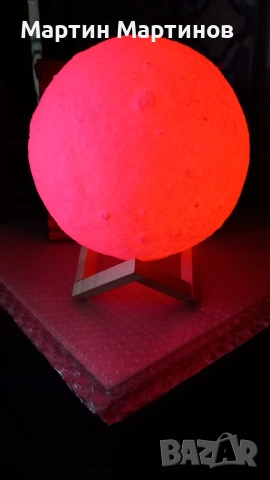 Лампа 3D MOON LIGHT, снимка 4 - Настолни лампи - 53133962