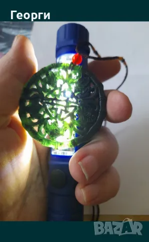 Амулет от натурален нефрит-7, снимка 3 - Други ценни предмети - 50111611