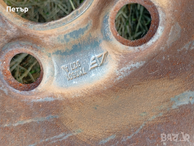 1 брой Железна джанта с гума 15ска фолцваген шкода Ауди 5х112мм, снимка 4 - Гуми и джанти - 52031213