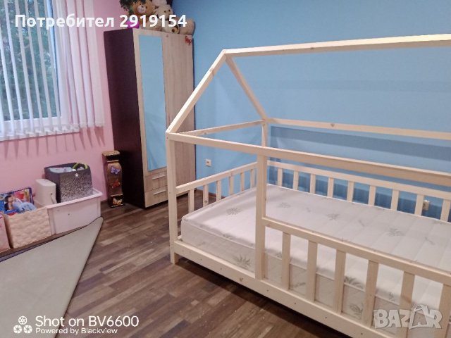 Детско легло тип къщичка, снимка 7 - Бебешки легла и матраци - 37087321