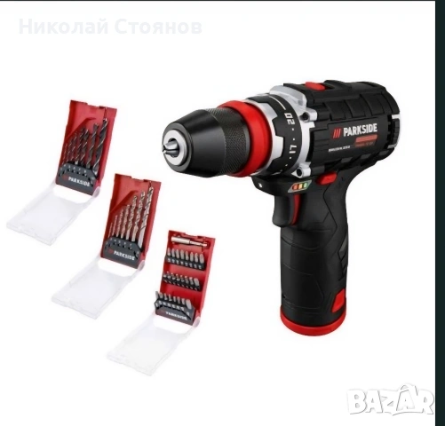 Нов Безчетков винтоверт Parkside Performance 12V 2броя батери, снимка 4 - Винтоверти - 54230848