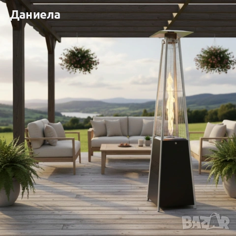 Газов отоплител-чадър 13 kW, 227 см – външен газов отоплител