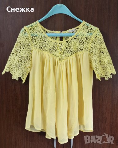 Лятна жълта блуза