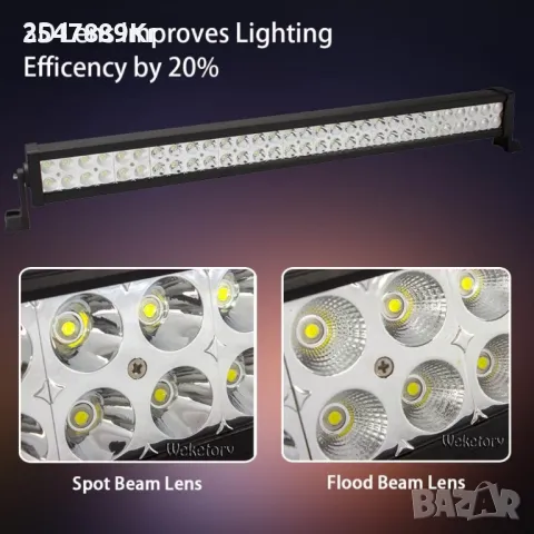 Лед бар 180 вата със 60 крушки и 15 000 лумена светлинен поток LED BAR6, снимка 5 - Лед осветление - 50089527