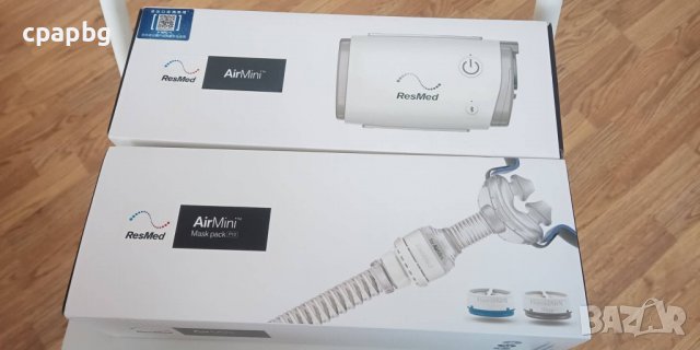Aвтоматичен CPAP Апарат за сънна апнея ResMed AirMini Travel, снимка 3 - Медицинска апаратура - 37381674