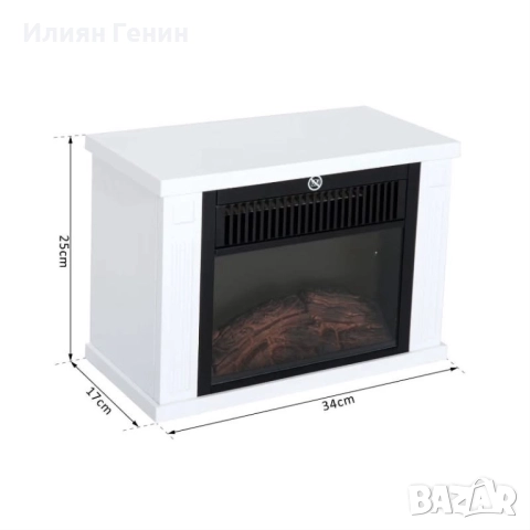 Електрическа камина с нагревател, снимка 9 - Камини - 52580653