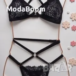 Съблазнителен дантелен Комплект Sexy, снимка 2 - Бельо - 48357842