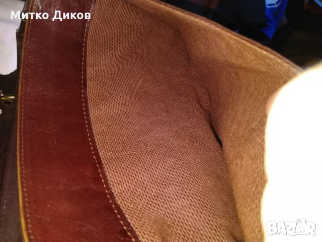 Чанта женска бордо естествена кожа Лема Италия 325х255х90мм, снимка 9 - Чанти - 29919019