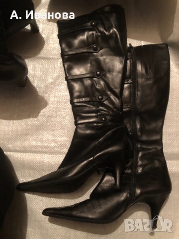 Дамски ботуши естествена кожа Mani