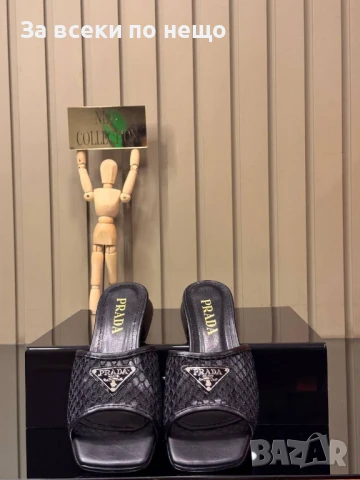 Prada Дамски Чехли На Нисък Ток Прада - 2 Налични Цвята Код E678, снимка 7 - Чехли - 51112209