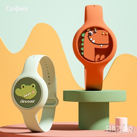 Детска светеща силиконова гривна / часовник против комари, насекоми и мушици НОВО!!!, снимка 3 - Други - 40411352