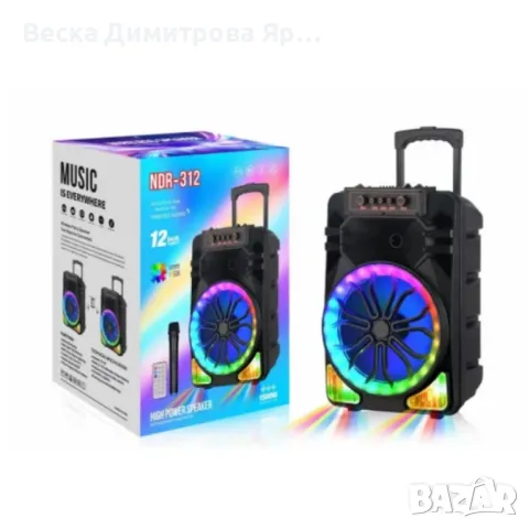 Караоке тонколона 12", 1500W