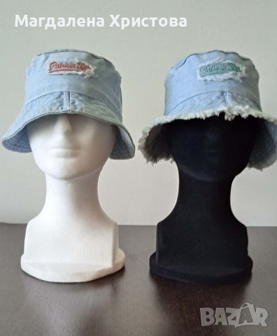 Детски дънкови шапки, снимка 2 - Шапки, шалове и ръкавици - 38228348