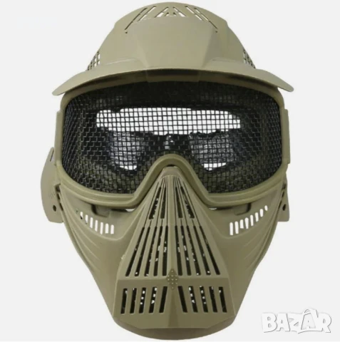 Air Soft Защитна Маска - Tactical Mesh Full Face Mask, снимка 2 - Други спортове - 51173223