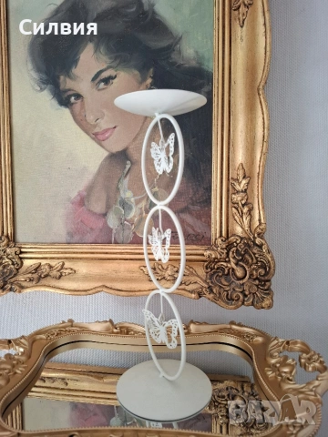 Красив метален свещник , снимка 5 - Декорация за дома - 54121001