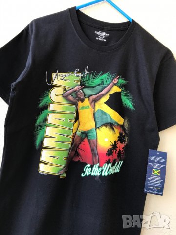 Тениска за любители на Юсеин Болт - М, снимка 2 - Тениски - 29749221