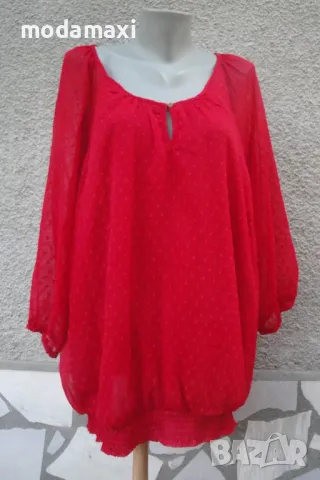 4XL Нова  блуза VRS в червено , снимка 1