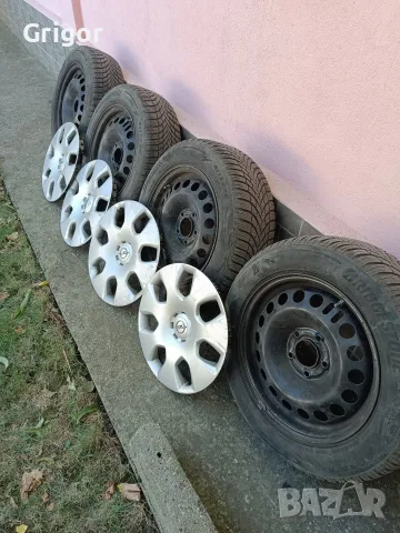 5x115 16" със зимни гуми 205/60/16 Bridgestone 