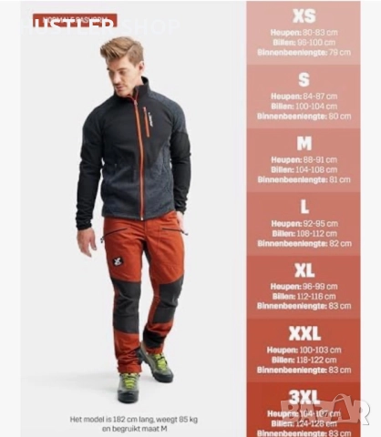 Мъжки хибриден панталон REVOLUTION RACE NORDLAND HIDRO SHELL. Размер M/L, снимка 5 - Спортни дрехи, екипи - 52913753