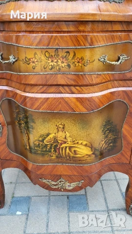 Италианско бароково шкафче 0165, снимка 3 - Шкафове - 51215912