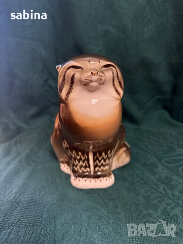 Статуетка „Дива котка“ (Манул). ЛФЗ „Ломоносов“, снимка 3 - Декорация за дома - 52979675