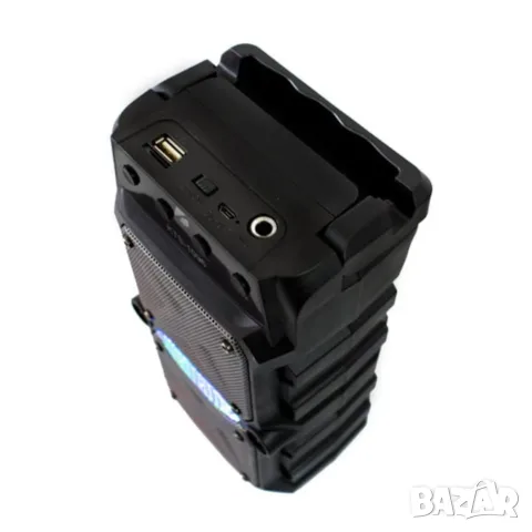 Bluetooth парти тонколона 1TECH KTS-1096, 2x5W, 2x3", FM, USB, MicroSD, RGB, караоке, снимка 8 - Bluetooth тонколони - 56314533