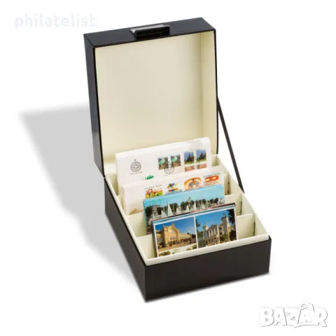 Кутия Leuchtturm LOGIK A5 , черна, снимка 2 - Филателия - 48183119