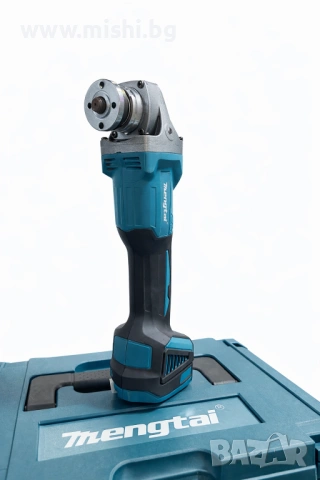 Безчетков ъглошлайф комплект с 2 батерии 68V и зарядно в куфар