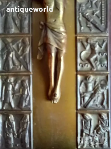 Стар Кръст , Разпятие ,Кандило ,Религиозни Сцени, снимка 5 - Антикварни и старинни предмети - 48422687