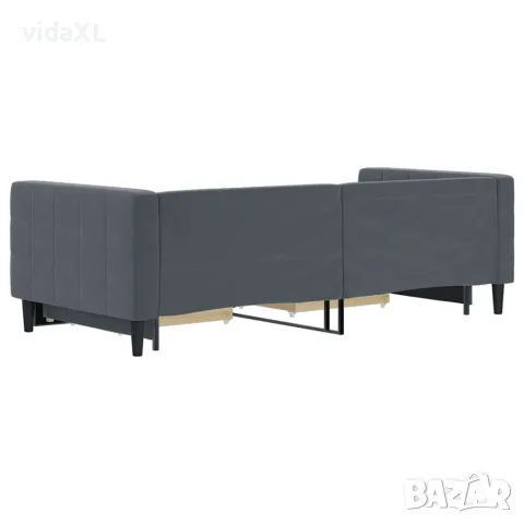 vidaXL Дневно легло с уширение и чекмеджета, без матрак, 90x200 см, снимка 5 - Спални и легла - 56146776