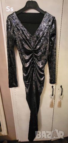 дълга официална рокля с цепка от пред , снимка 2 - Рокли - 44358351