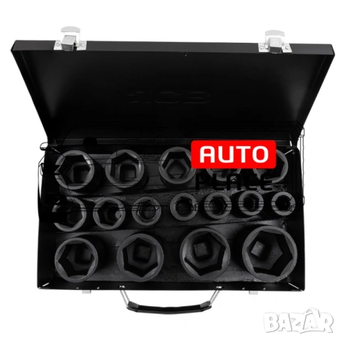 Комплект ударни вложки 16 части 3/4 (17 – 50 мм) 6-стенни JCB, снимка 3 - Други инструменти - 53897706