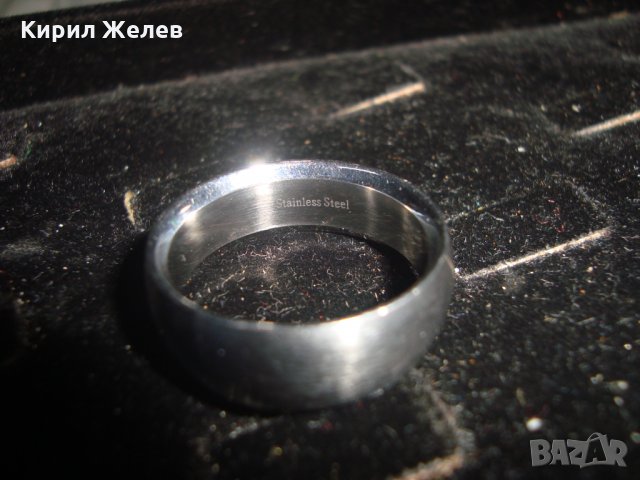 СТОМАНЕН ПРЪСТЕН с ОТВЪТРЕ ВГРАДЕН СКЪПОЦЕНЕН КАМЪК МНОГО ОРИГИНАЛЕН ТИП ХАЛКА 19695, снимка 15 - Пръстени - 32101929