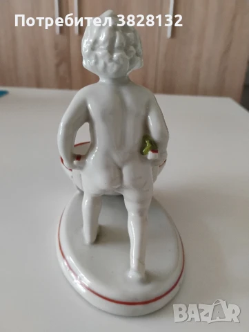Порцеланова българска фигура "Момчето с количката" от "СИП"., снимка 8 - Колекции - 50683620