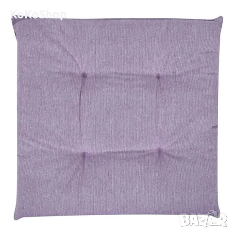 Лилава възглавница  за стол-38х38х5 см./декоративна възглавница, снимка 2 - Възглавници - 49689149