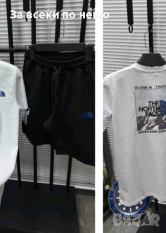 The North Face Мъжки Летен Екип Тениска И Къси Панталонки👕🩳Мъжки Къс Комплект Код B436