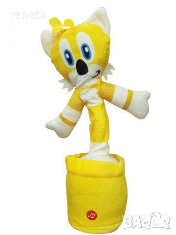 Играчка Sonic, Пееща, Танцуваща, USB зареждане, Жълт, снимка 1 - Плюшени играчки - 37859480