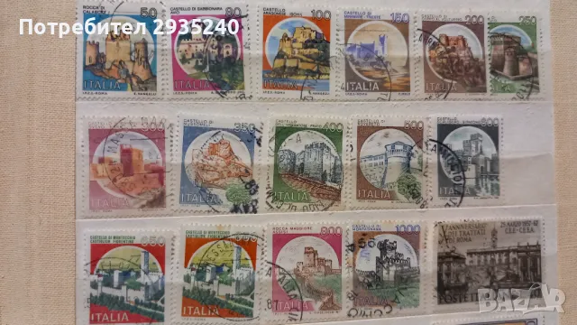 Марки Италия , снимка 2 - Филателия - 48758320