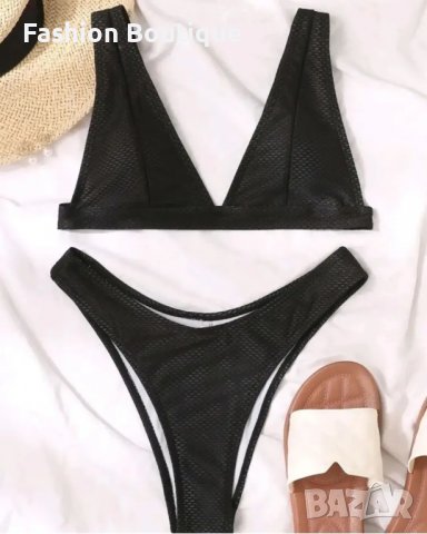 Черен изрязан бански, снимка 3 - Поли - 38355585