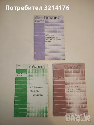 Современный Семейно-Бытовой — А. Г. Бочаров (1978, Бр. 1, Серия Литература)