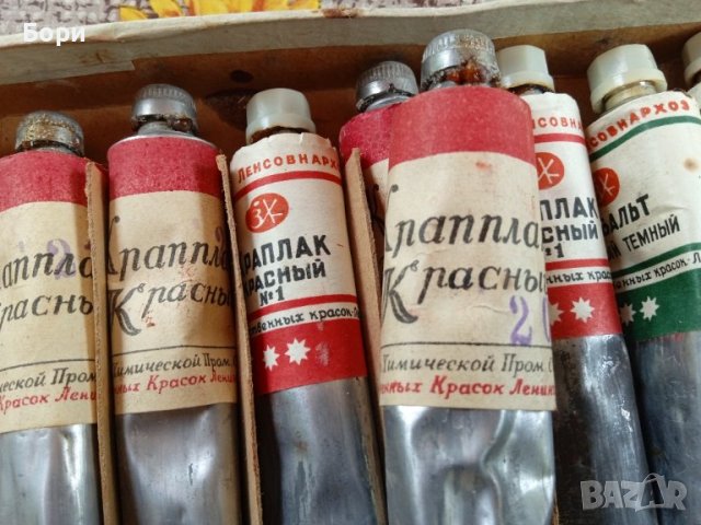 Стари маслени бои Ленинград 1951-1954г СССР, снимка 7 - Други ценни предмети - 40846447