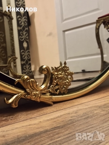 Огледало Art Deco, месинг, снимка 5 - Антикварни и старинни предмети - 52787538