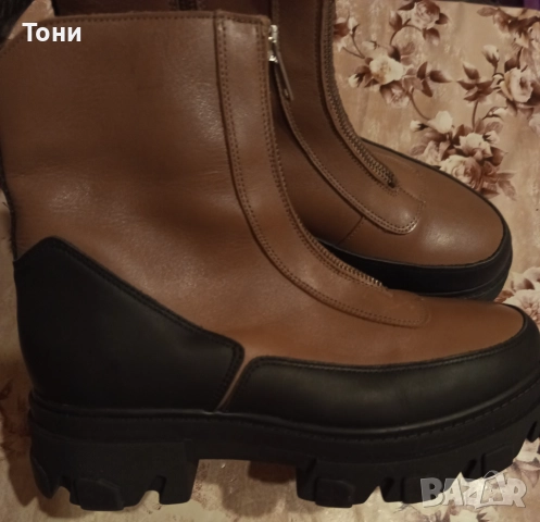 Нови Дамски Боти Изцяло от Естествена Кожа 38, снимка 2 - Дамски боти - 52684139