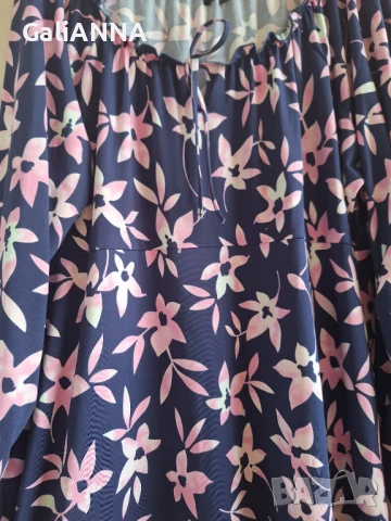 СТРАХОТНА РОКЛЯ ЕФЕКТЕН ДЕСЕН 3XL-4XL, снимка 2 - Рокли - 50840580