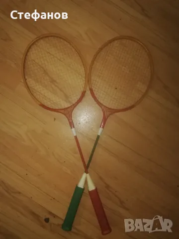 Редки, винтидж, дървени ракети за бадминтон Komet Germina, снимка 4 - Антикварни и старинни предмети - 48602909